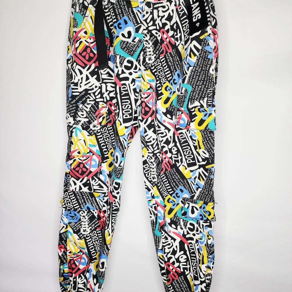 Colorful Graphic Print Track‎ Pants